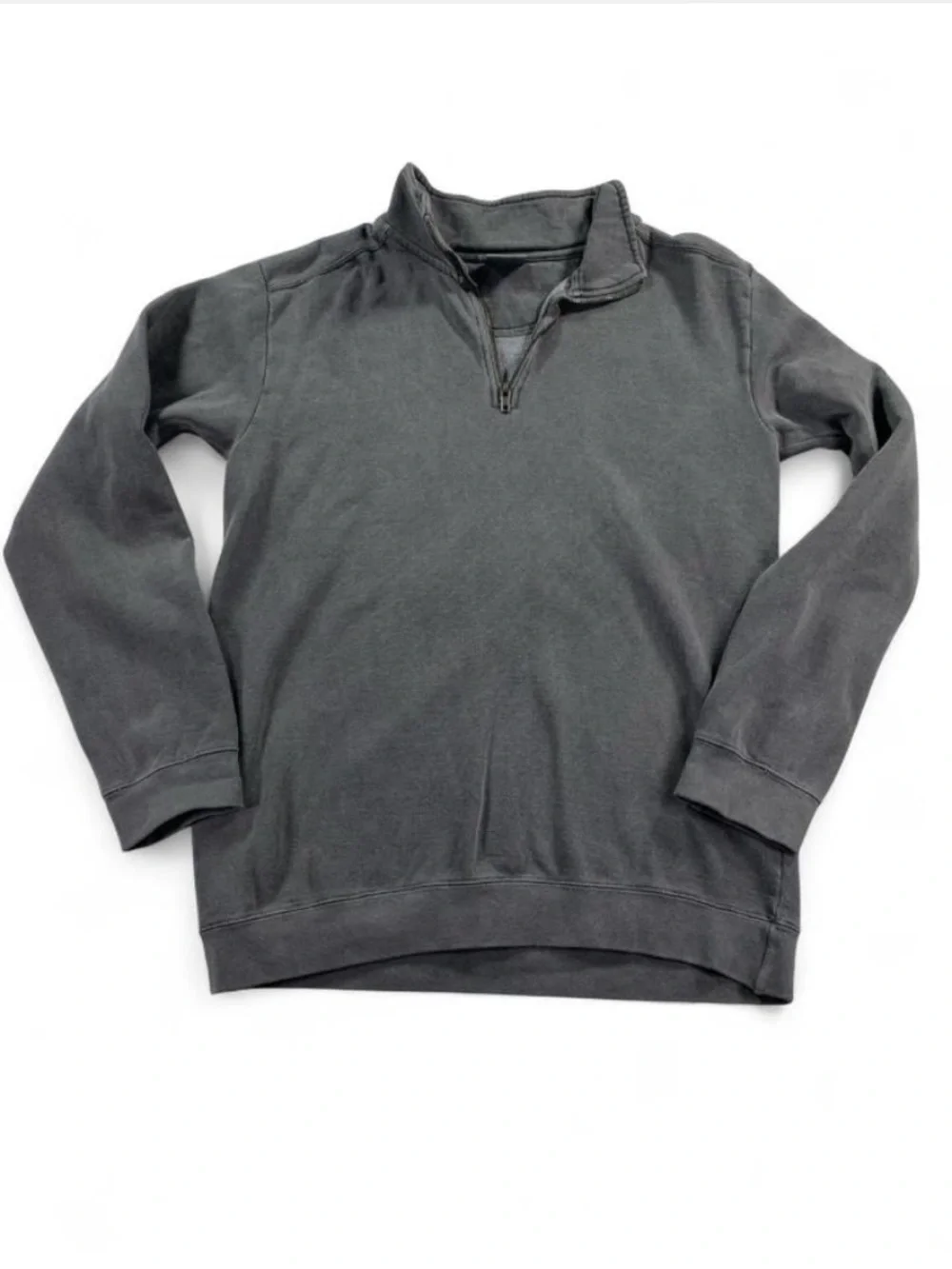 Men's Charcoal Quarter-Zip Pullover Sweater